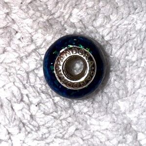 Pandora charm green/blue 925 Sterling silver